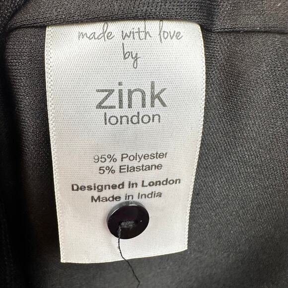 Zink London Dress Aztec Print Long Sleeve Rust Orange Small Stripes Western - Picture 10 of 12